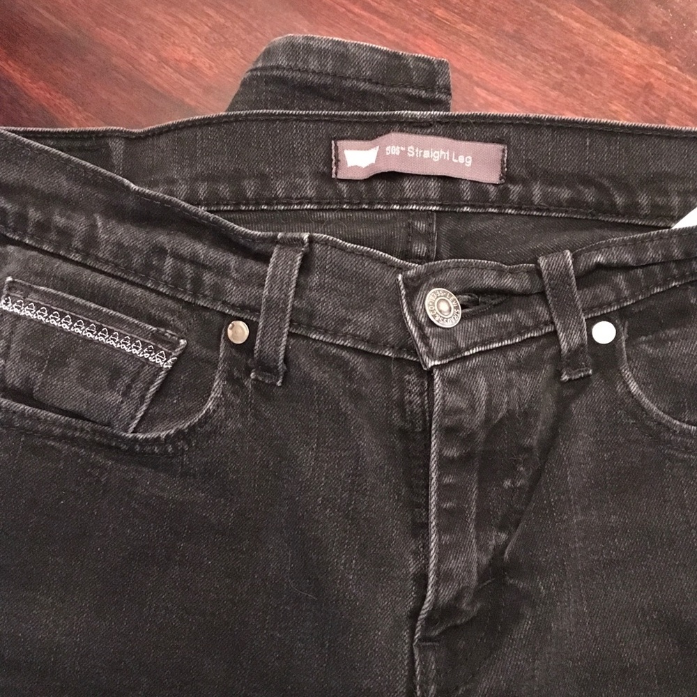 Levi’s Black Straight Leg Jeans